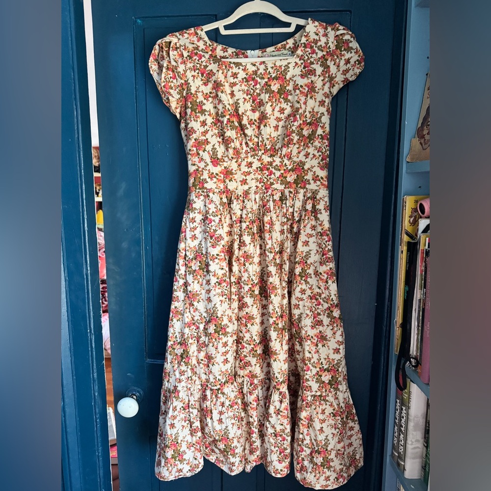 Hearts & Found custom Ava dress, fall floral - medium